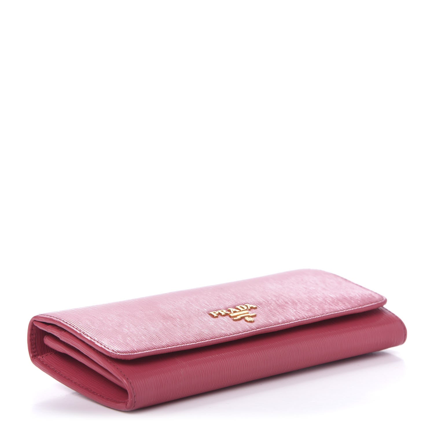 Prada Vitello Move Continental Flap Wallet Peonia 4 of 12