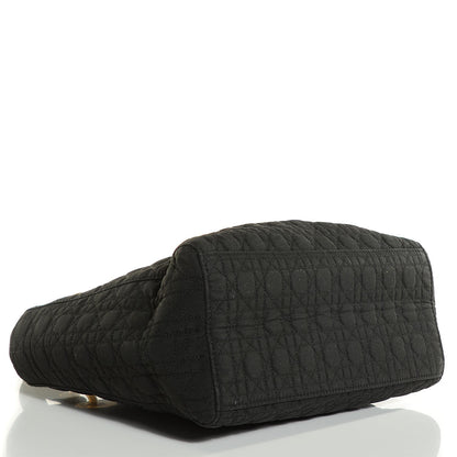 Christian Dior Nylon Cannage Medium Lady Dior Black 4 of 8