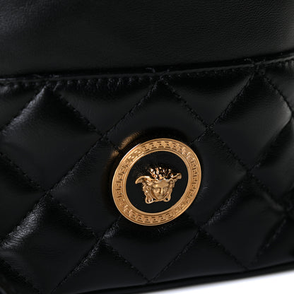 Versace Nappa Quilted Medusa Bucket Bag Black 11 of 14