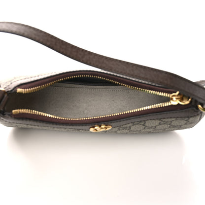Gucci GG Supreme Monogram Textured Dollar Calfskin Small Ophidia Hobo Beige Ebony New Acero 5 of 9