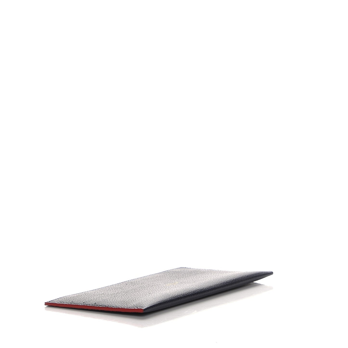 Calfskin Felicie Chain Wallet Card Holder Insert Marine Rouge