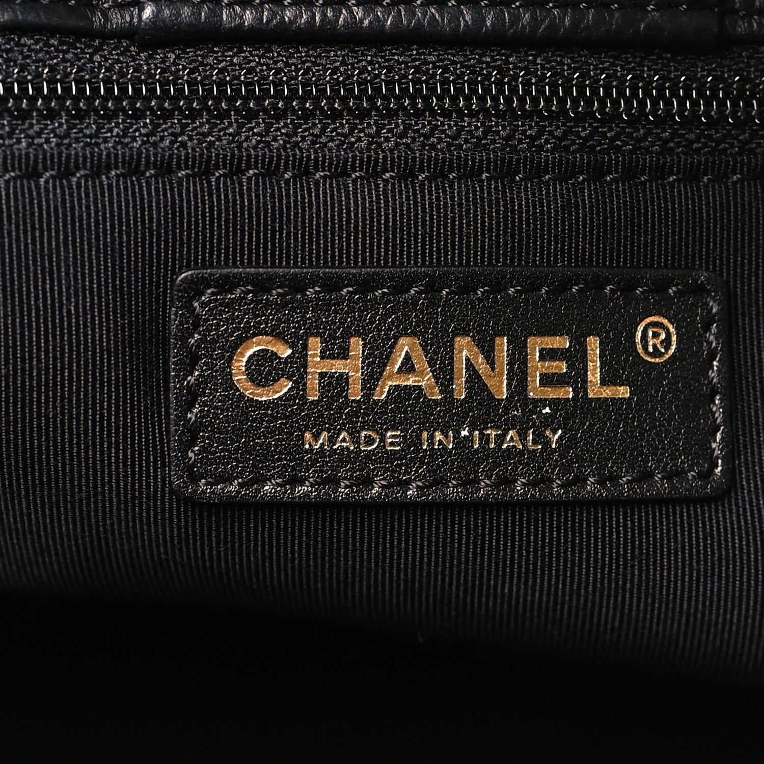 Chanel Calfskin Cerf Executive Shopper Tote Black 7 of 12