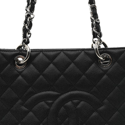 Chanel Caviar Quilted Grand Shopping Tote GST Black 9 of 11