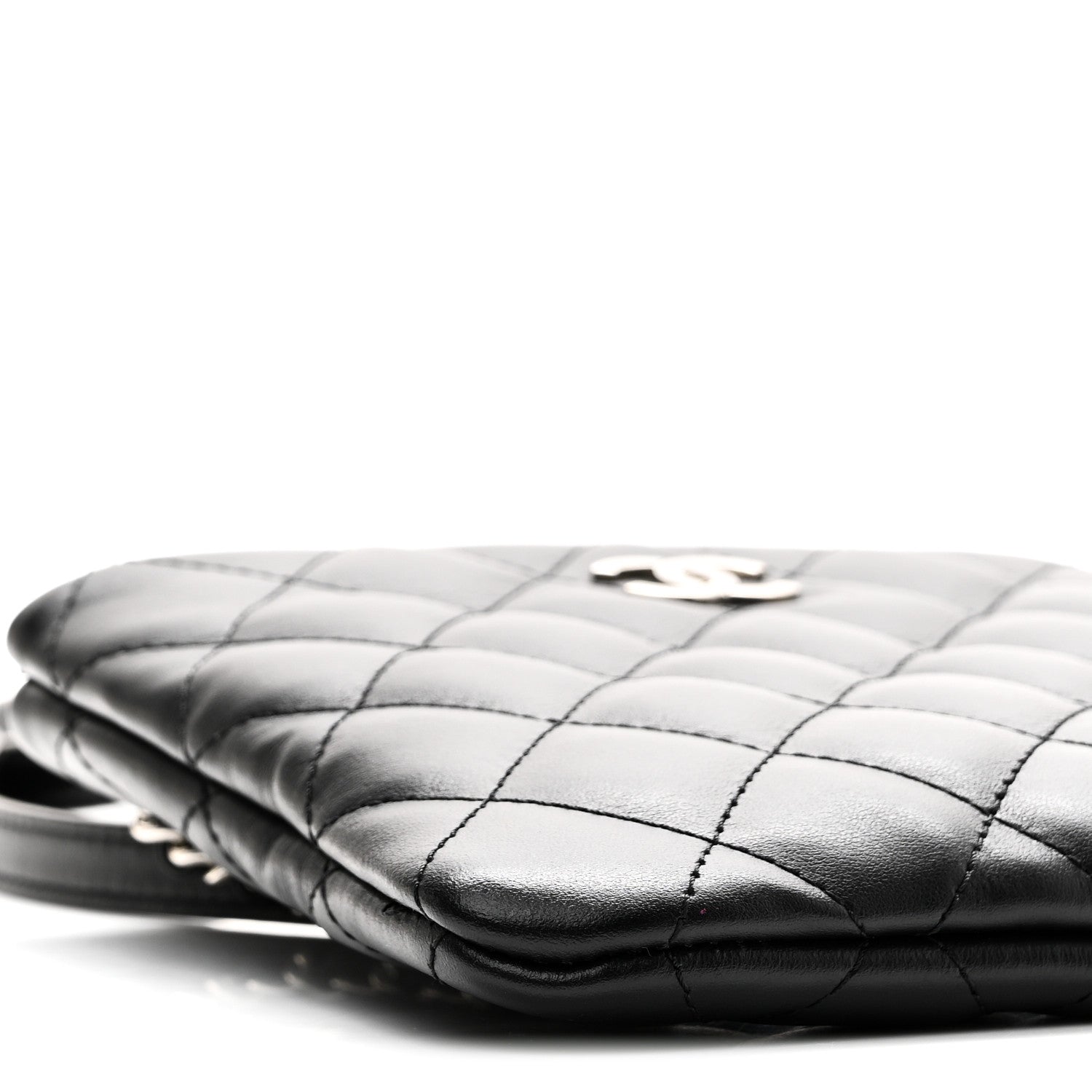 Chanel Lambskin Quilted Crossbody Bag Black 9 of 10