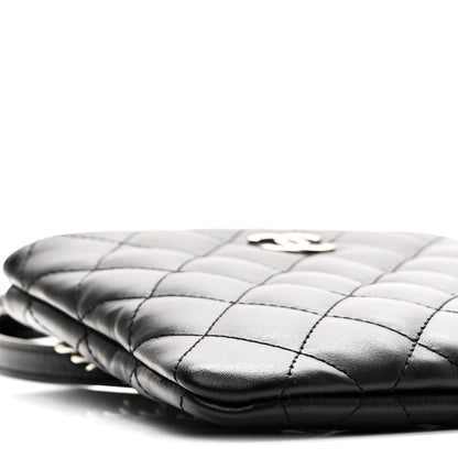 Chanel Lambskin Quilted Crossbody Bag Black 9 of 10