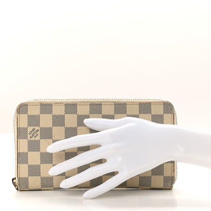Louis Vuitton Damier Azur Zippy Organizer Wallet 2 of 13