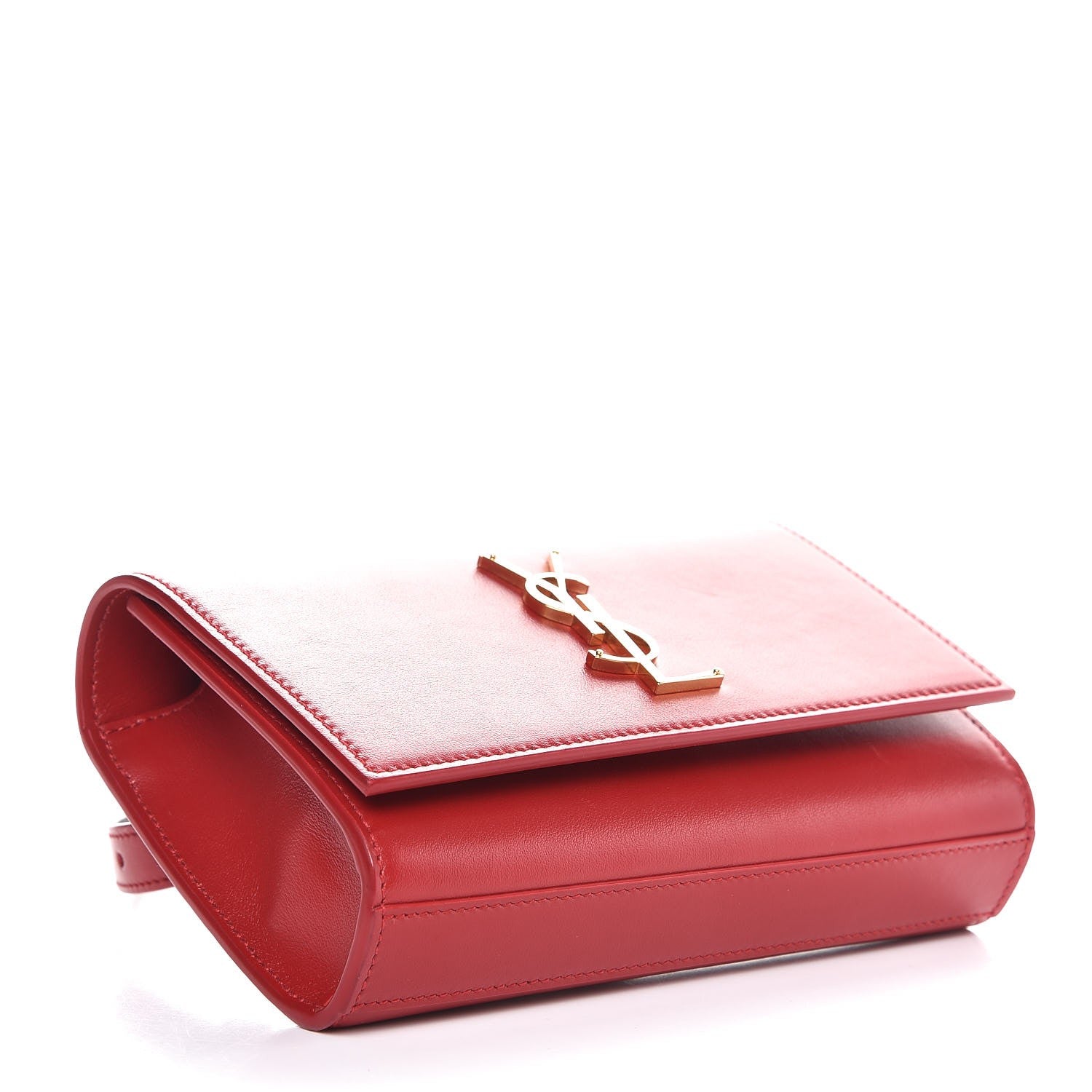 Saint Laurent Smooth Calfskin Monogram Kate Belt Bag Red 4 of 6