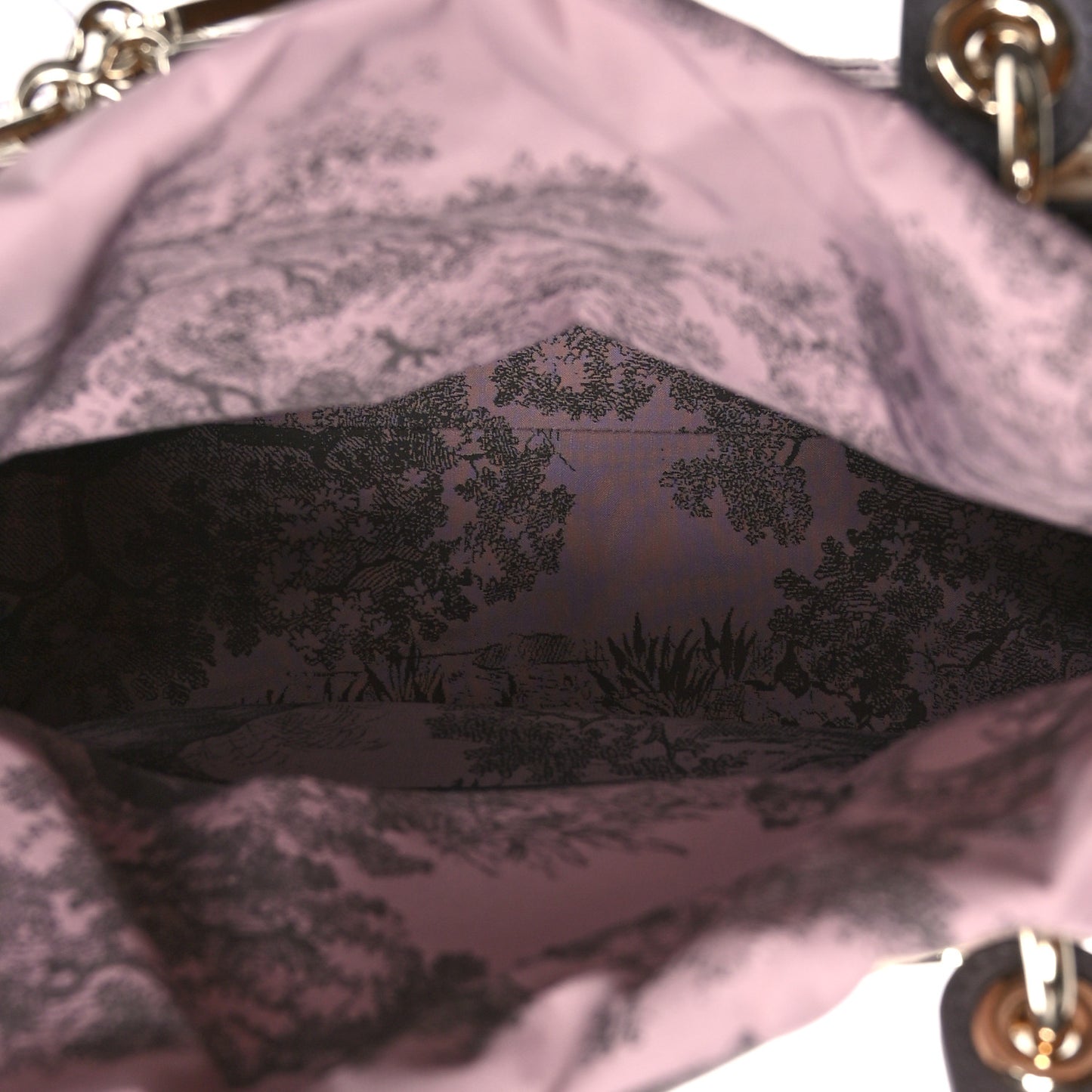 Wicker Oblique Medium Lady Dior Bag Pink Grey