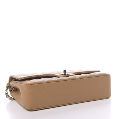 Chanel Caviar Quilted Medium Double Flap Beige 4 of 11