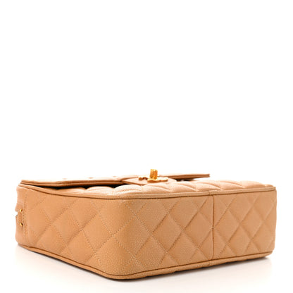 Chanel Caviar Quilted Camera Case Beige 4 of 14