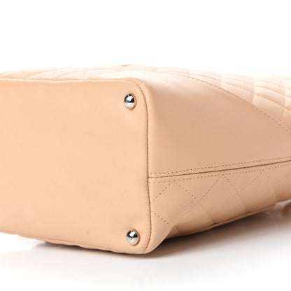 Chanel Calfskin Quilted Medium Cambon Tote Beige 7 of 12
