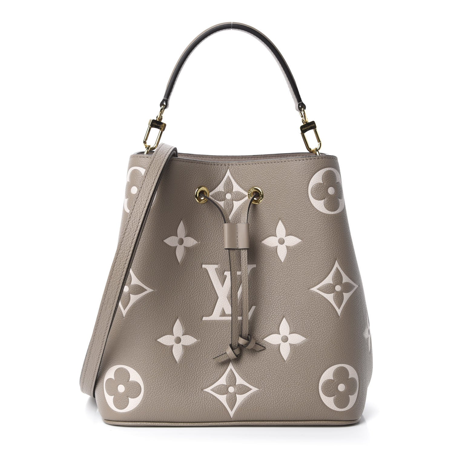 Louis Vuitton Empreinte Monogram Giant Neonoe MM Tourterelle Creme 4 of 12