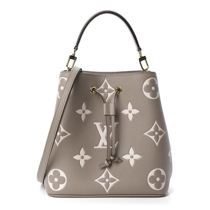Louis Vuitton Empreinte Monogram Giant Neonoe MM Tourterelle Creme 4 of 12