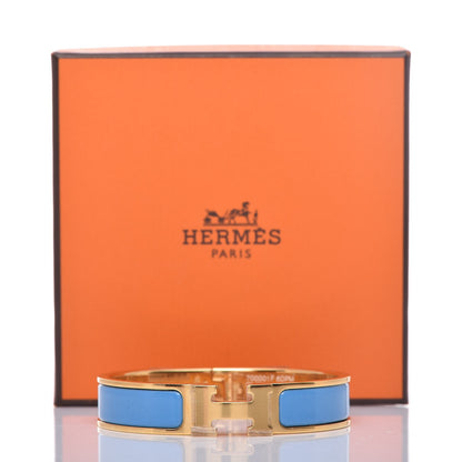 Hermes Enamel Narrow Clic Clac H Bracelet PM Bleu Cielo 7 of 7