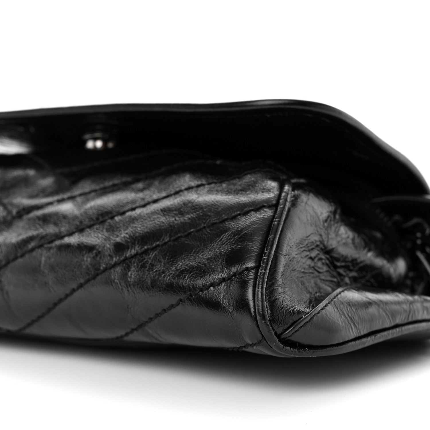 Saint Laurent Crinkled Calfskin Matelasse Monogram Niki Body Bag Black 10 of 10