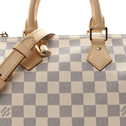 Louis Vuitton Damier Azur Speedy Bandouliere 25 7 of 9