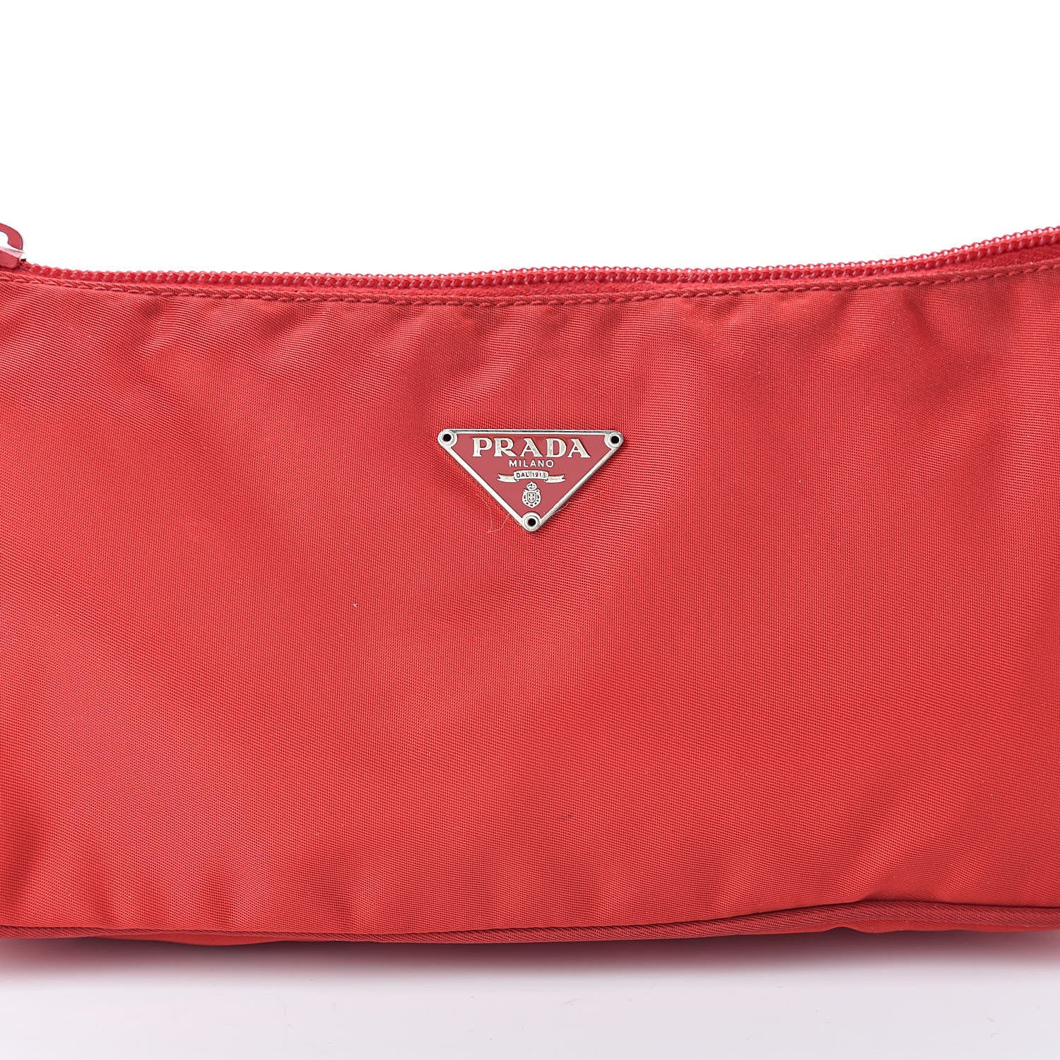 Prada Tessuto Nylon Pochette Bag Rosso 7 of 12