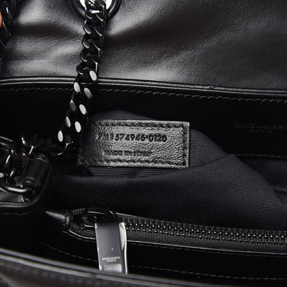 Saint Laurent Calfskin Y Quilted Monogram Medium Loulou Chain Satchel Black 6 of 10