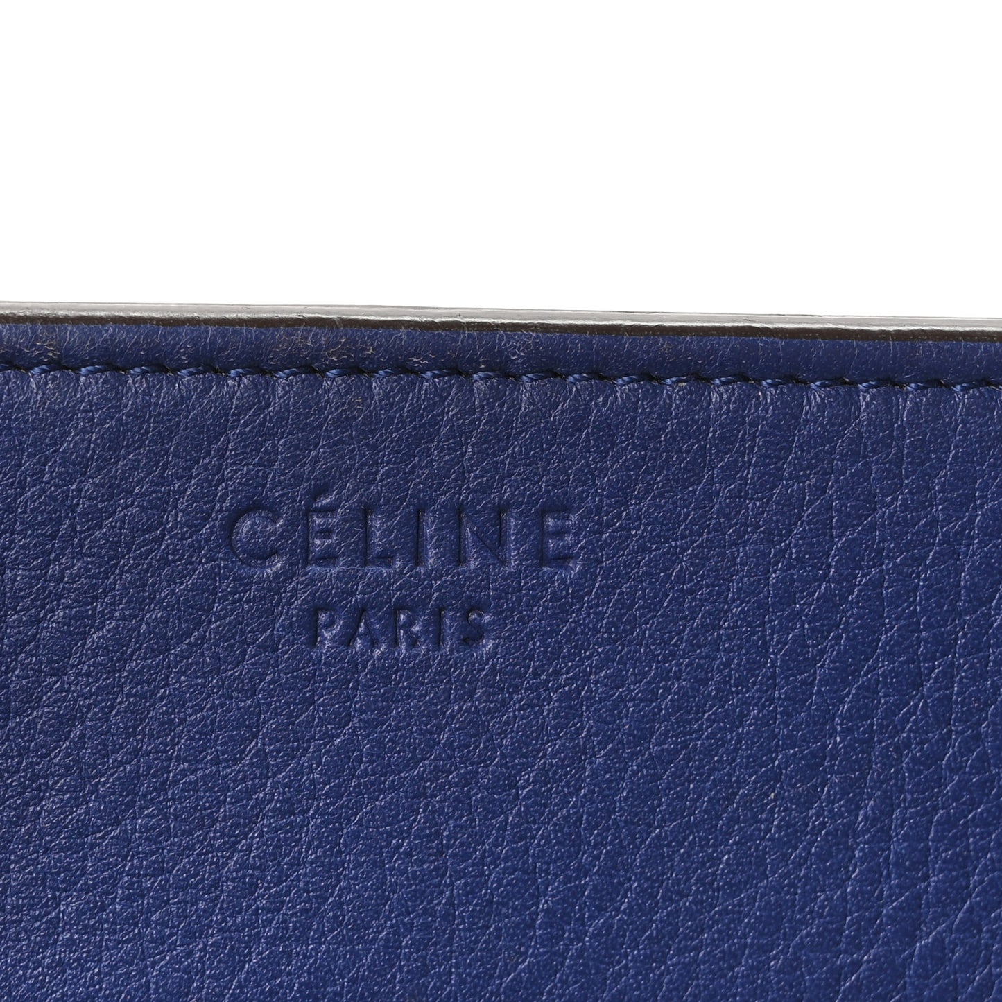 Grained Calfskin Medium Phantom Luggage Indigo
