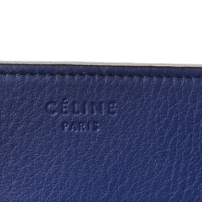 Celine Grained Calfskin Medium Phantom Luggage Indigo 5 of 9
