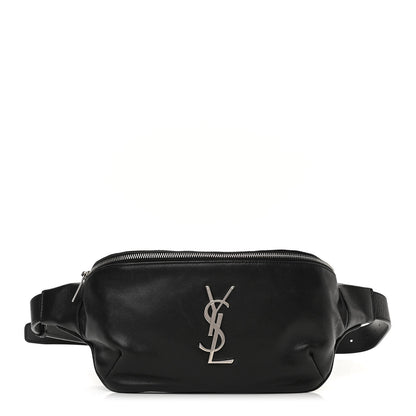Saint Laurent Calfskin Monogram Belt Bag Black 1 of 10