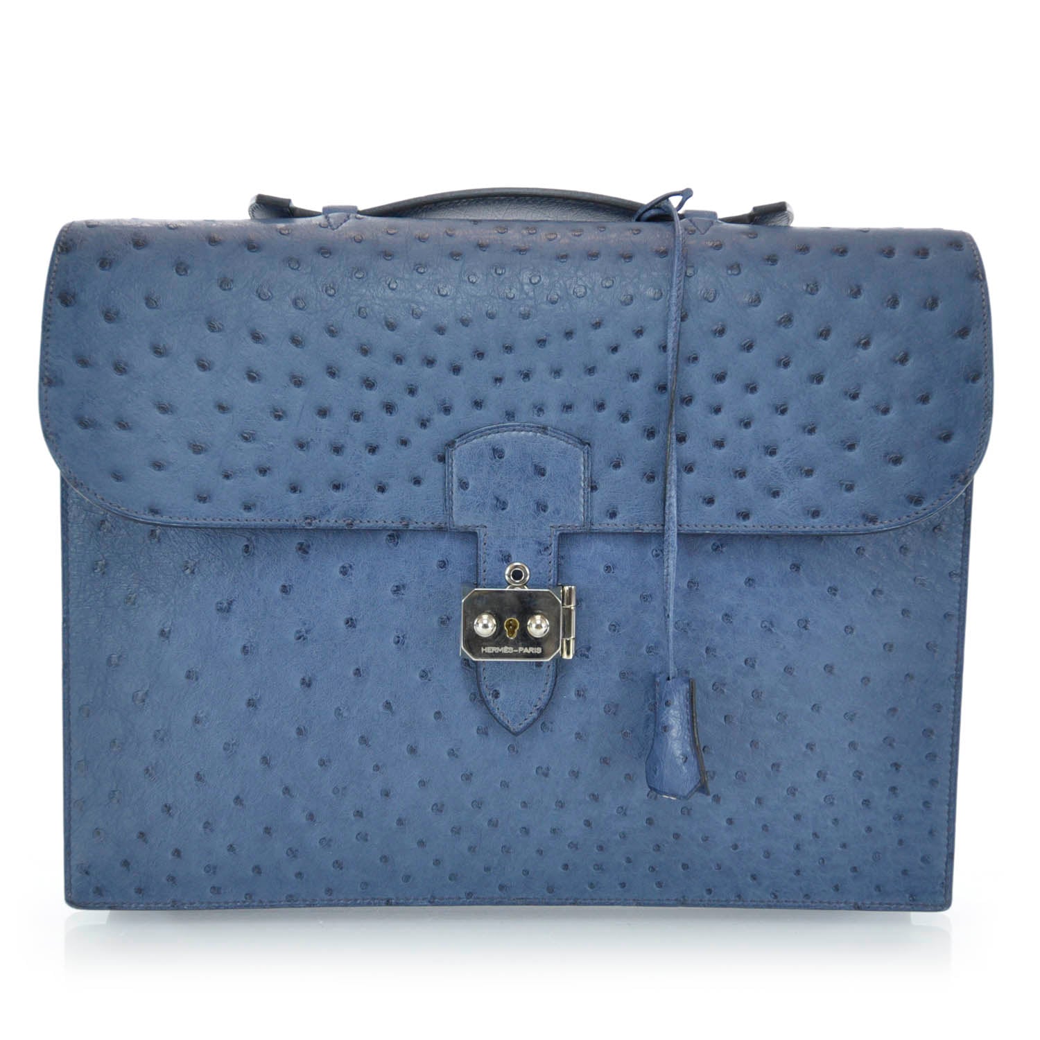 Hermes Ostrich Sac a Depeche Briefcase 1 of 6