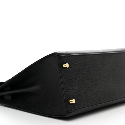 Hermes Epsom Kelly Sellier 28 Black 9 of 11