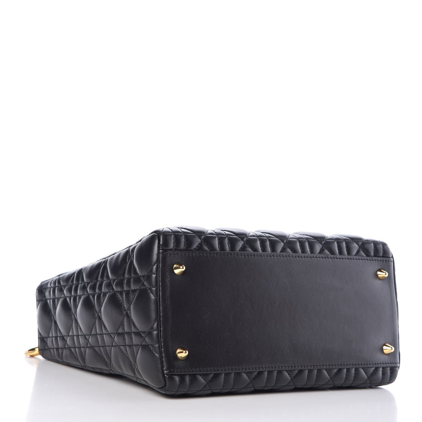 Lambskin Cannage Medium Lady Dior Black