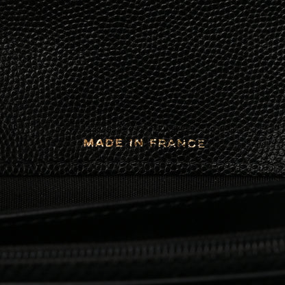 Chanel Caviar Quilted Large Boy Gusset Flap Wallet Black 7 of 8