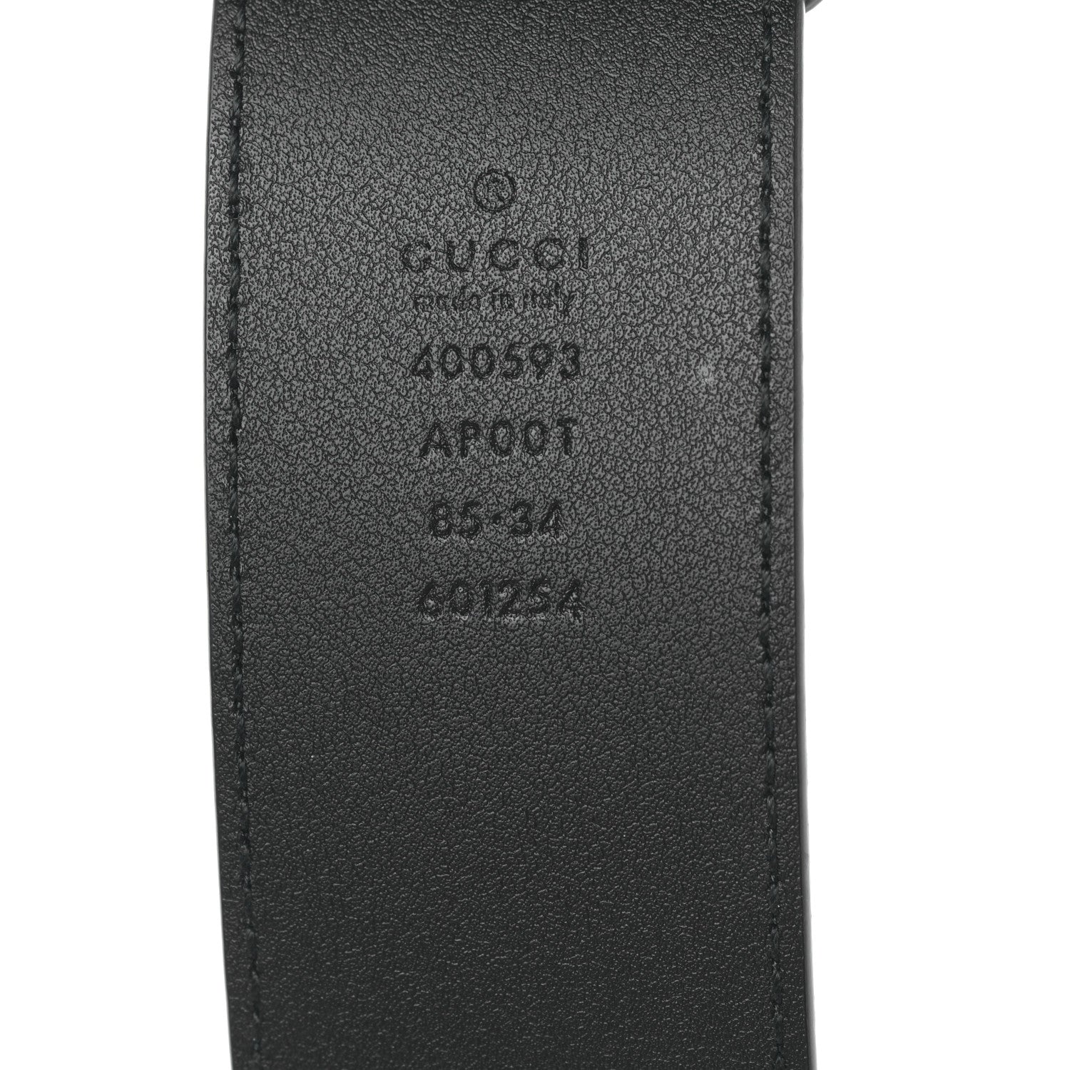 Gucci Calfskin Double G 40mm Belt 85 34 Black 3 of 5