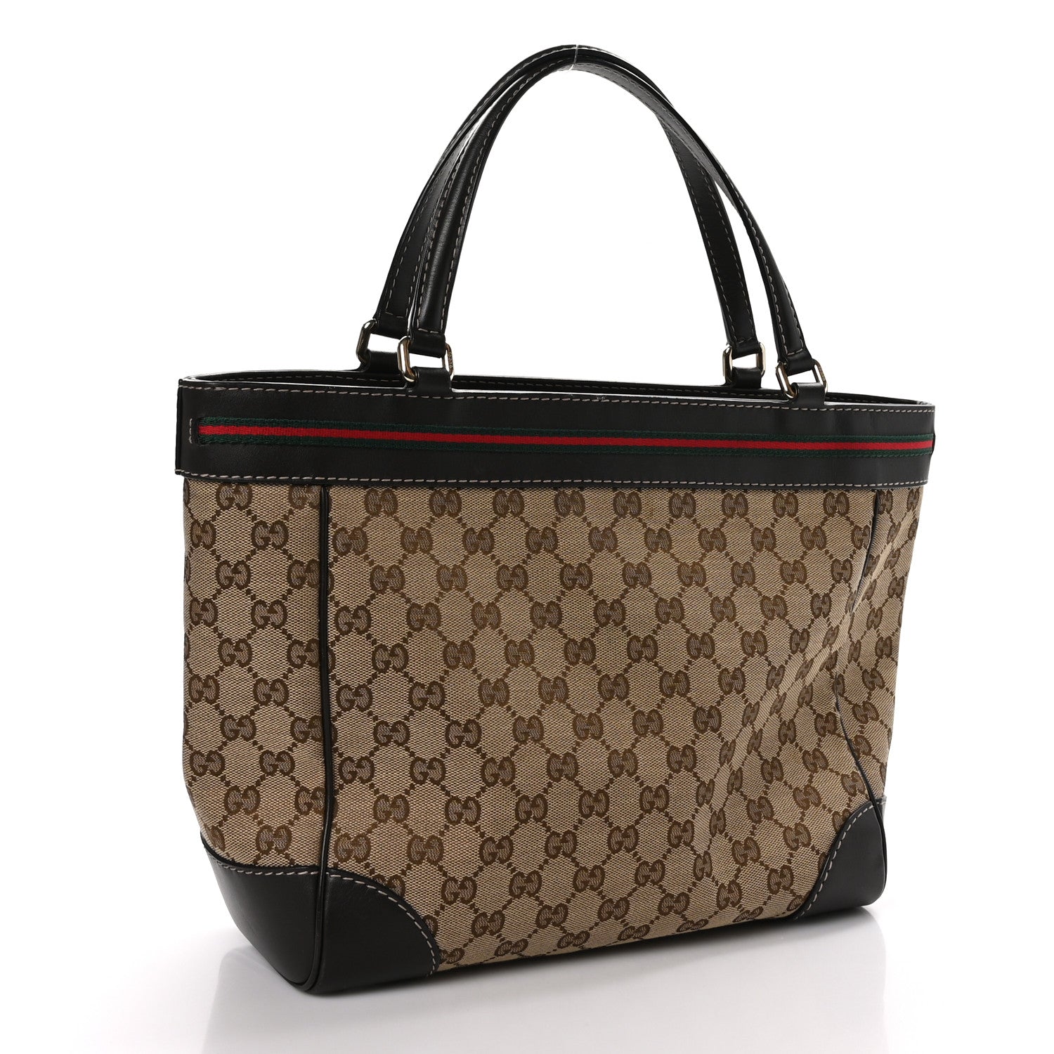 Gucci Monogram Web Medium Mayfair Tote Dark Brown 3 of 9