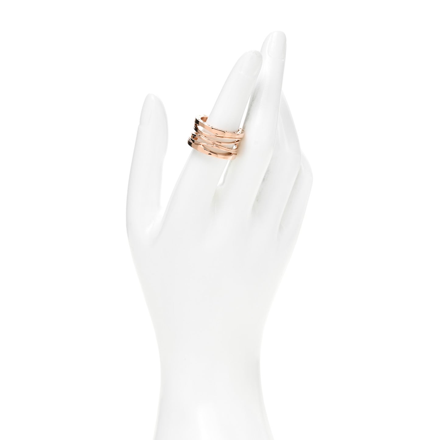 18K Rose Gold B.Zero1 Legend Four-Band Ring 55 7.25