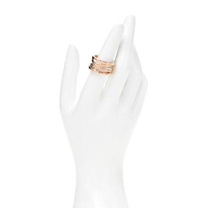 Bulgari 18K Rose Gold B.Zero1 Legend Four-Band Ring 55 7.25 2 of 8