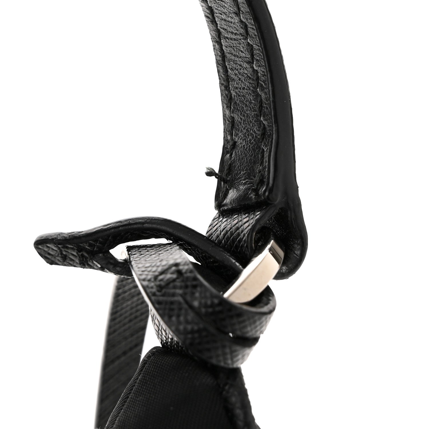 Prada Tessuto Nylon Saffiano Mini Re-Edition 2005 Bag Black 13 of 13