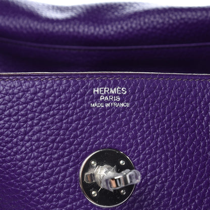 Hermes Taurillon Clemence Lindy 34 Iris 6 of 8