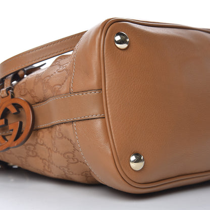 Gucci Guccissima Medium Top Handle Bag Light Brown 10 of 12