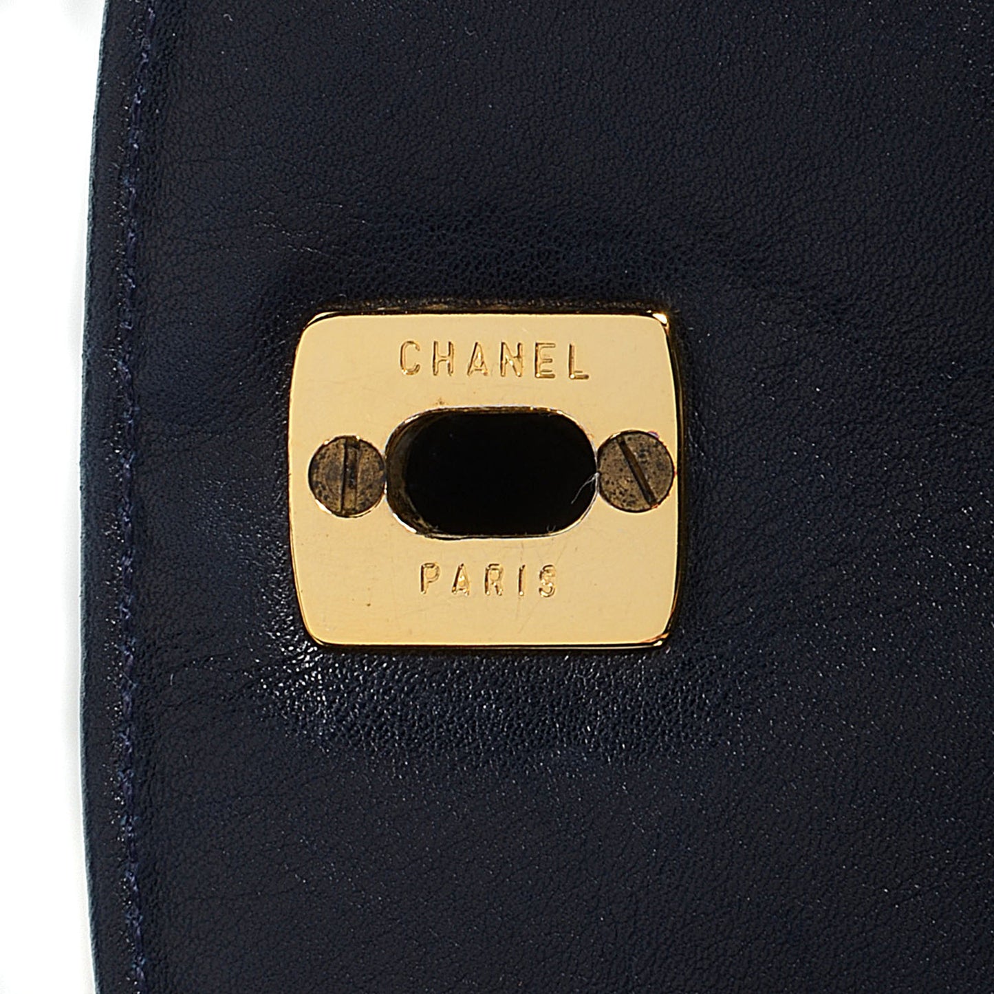 Lambskin Diamond Stitched Flap Waist Chain Belt Bag Navy