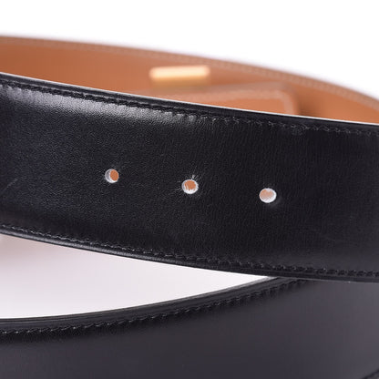 Hermes Box Chamonix 42mm Constance Reversible H Belt 95 Black Natural 4 of 7