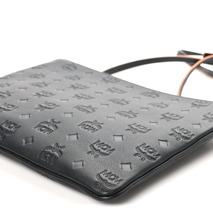 MCM Calfskin Ottomar Monogram Medium Crossbody Pouch Black 9 of 9