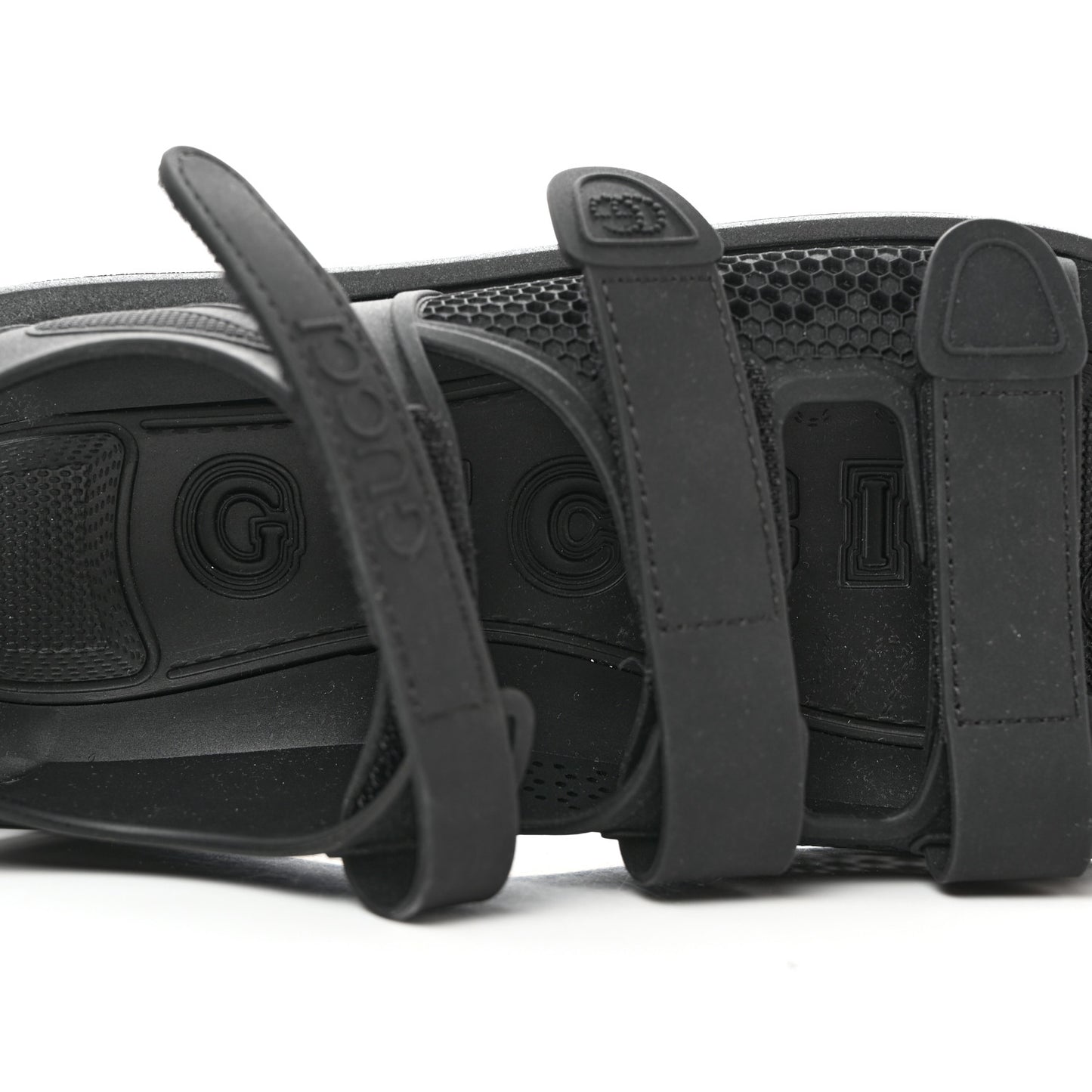 Rubber Honeycomb Mens Sandals 7 Black