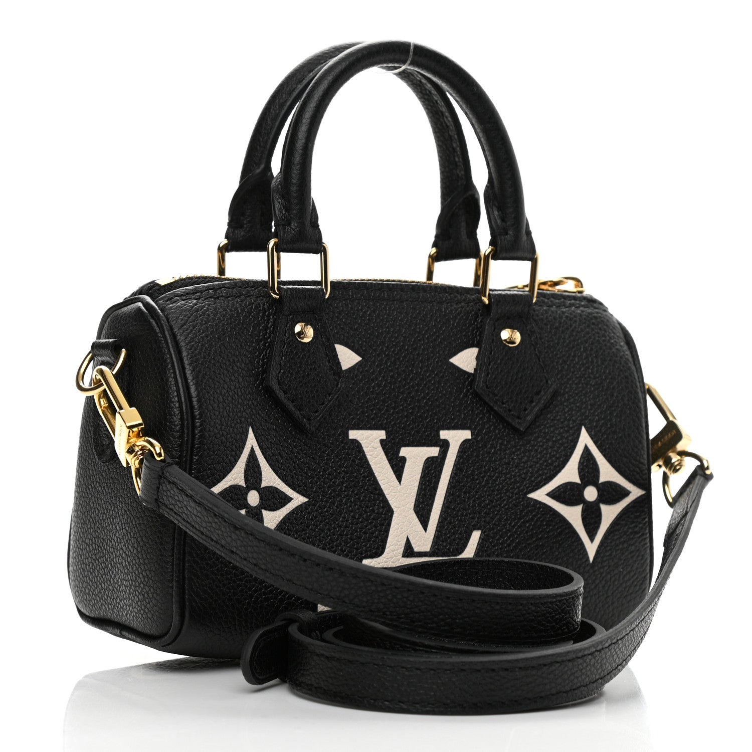 Louis Vuitton Empreinte Monogram Giant Nano Speedy Black Beige 3 of 9