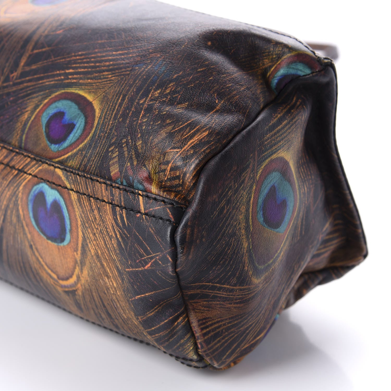 Givenchy Calfskin Peacock Print Mini Pandora Multicolor 9 of 10
