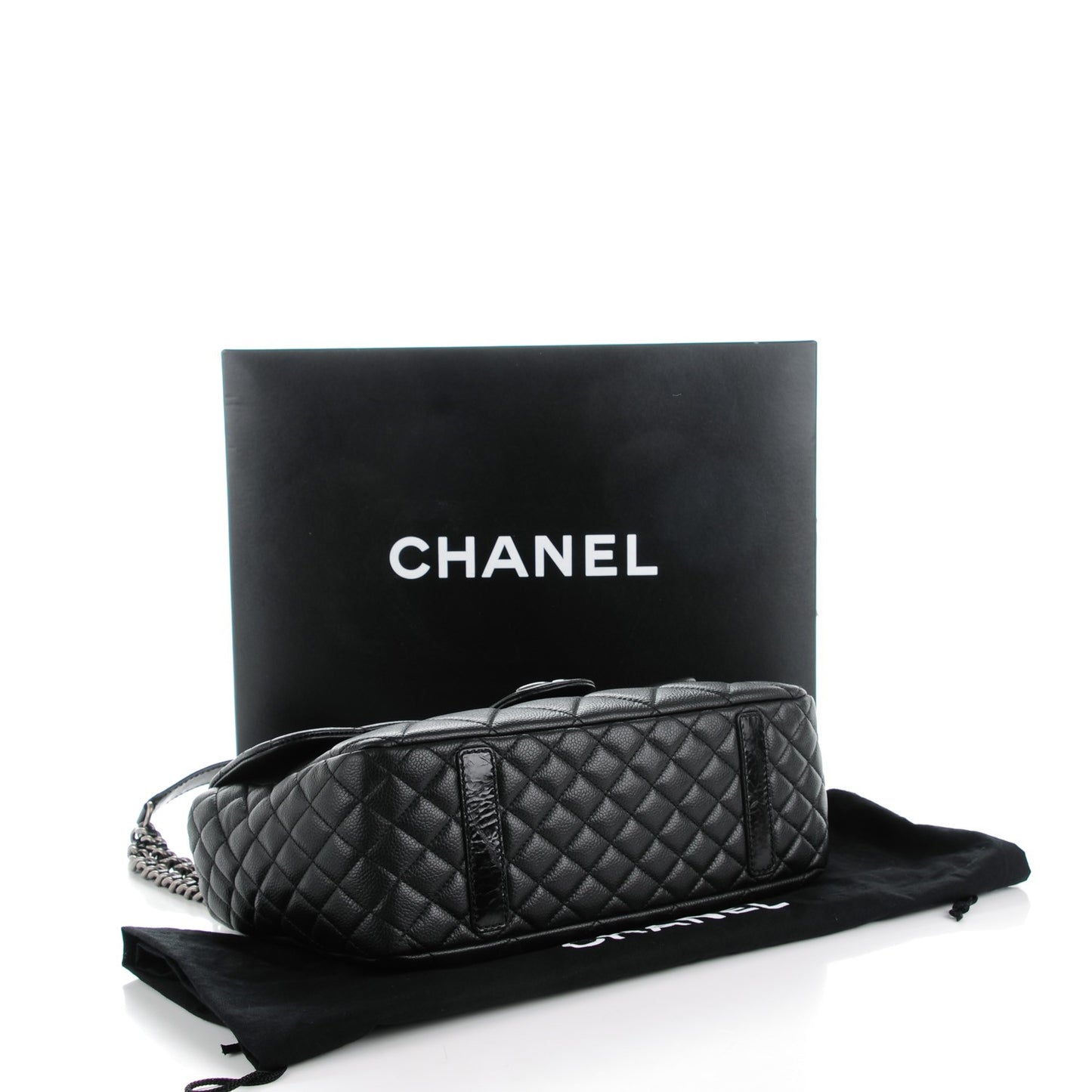 Caviar Quilted Coco Casual Flap Black