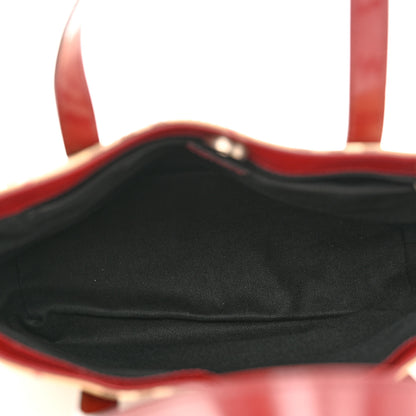 Burberry Haymarket Check Medium Tote Red 5 of 14