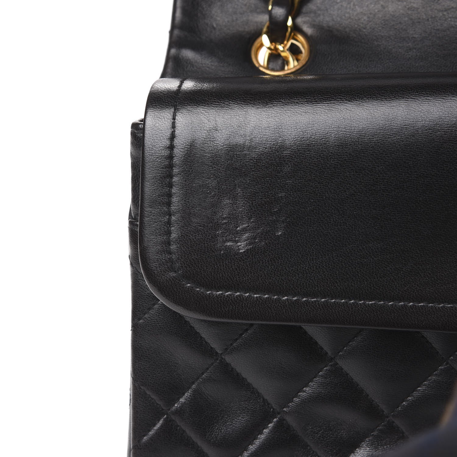 Chanel Lambskin Quilted Medium Double Flap Black 9 of 13