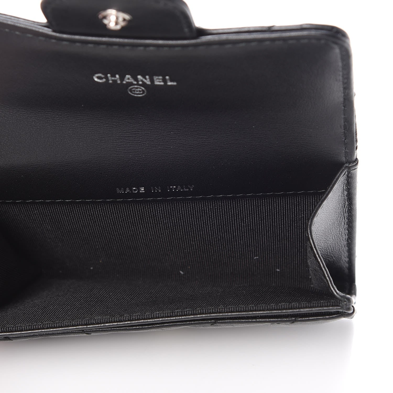 Chanel Aged Calfskin Chevron Reissue Card Holder Wallet So Black 5 of 9