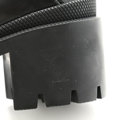 Gucci Calfskin Sylvie Web Lace Up Combat Boots 35.5 Black 10 of 11