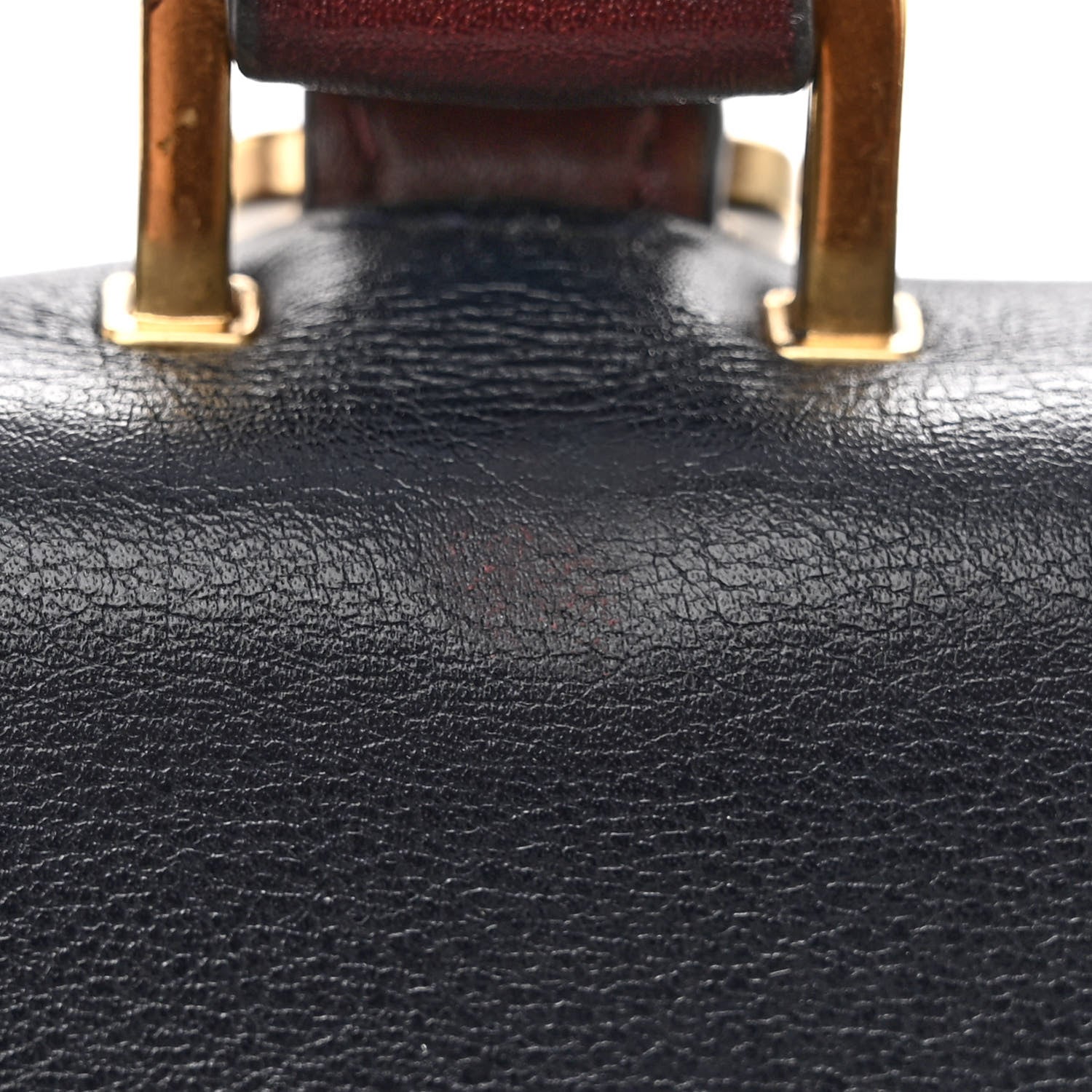 Celine Calfskin Suede Tri-Color Medium Trapeze Burgundy 10 of 11