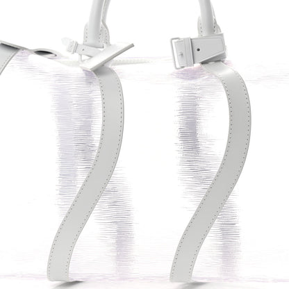 Louis Vuitton PVC Epi Embossed Wavy Keepall Bandouliere 50 White 7 of 12