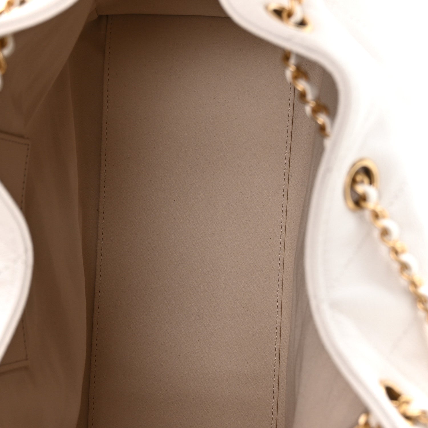 Chanel Caviar Quilted Medium Chanel 25 Handbag White 6 of 11